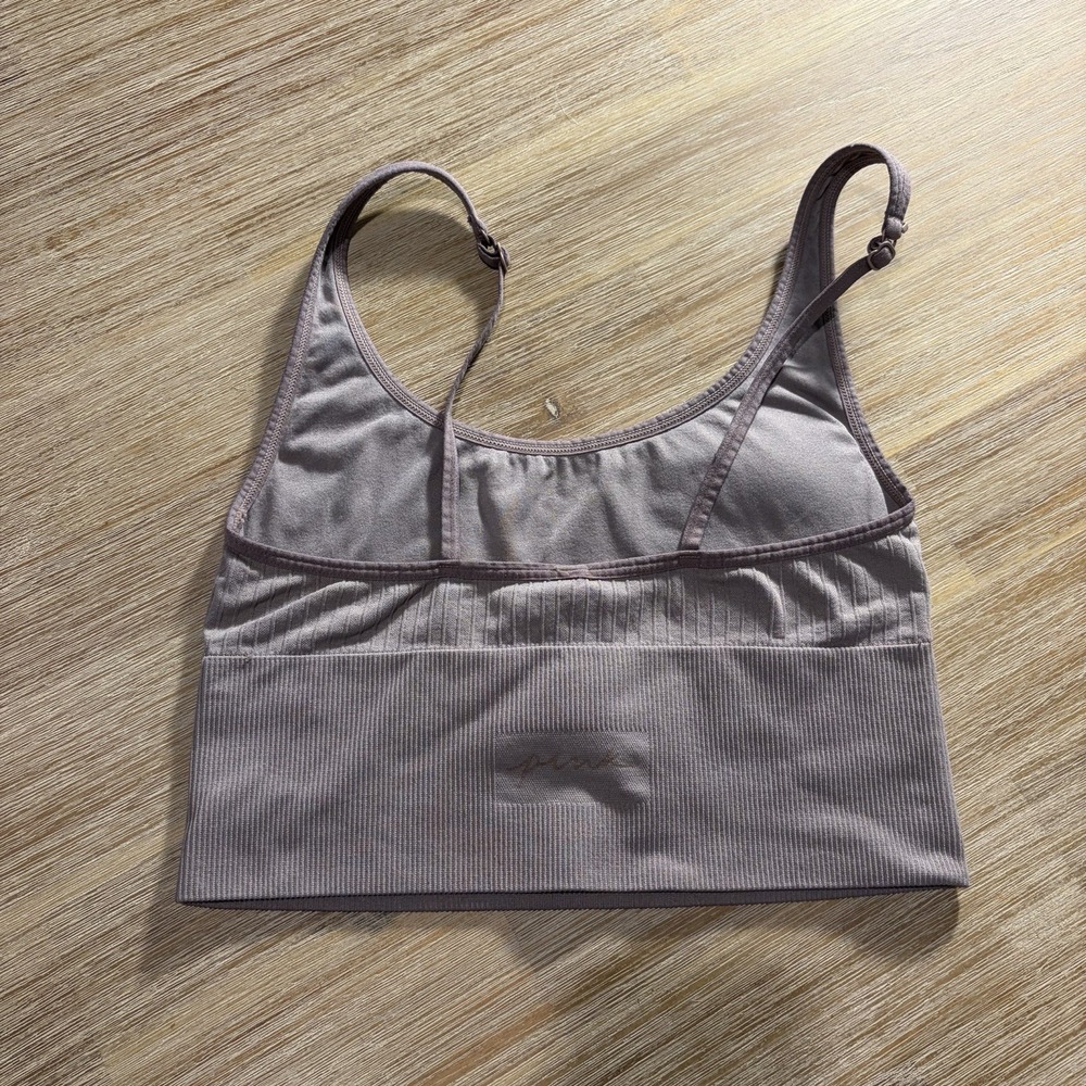 Victoria Secret Pink Active Mauve Sports Bra Size Small - Picture 2 of 10